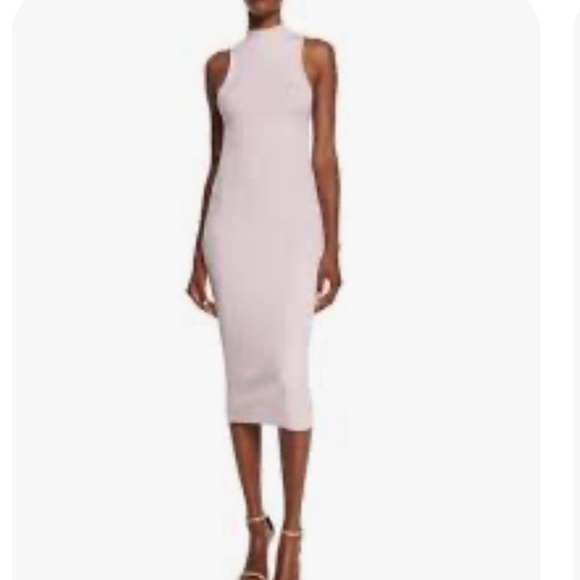 Cushnie Et Ochs Sleeveless Ribbed Lace-Up Back Dress - Picture 3 of 16